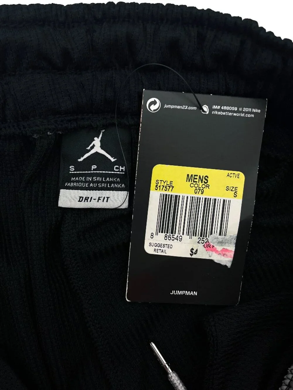 Air Jordan NEW NWT Dri-Fit Jumpman Athletic Shorts Black Basketball Mens S